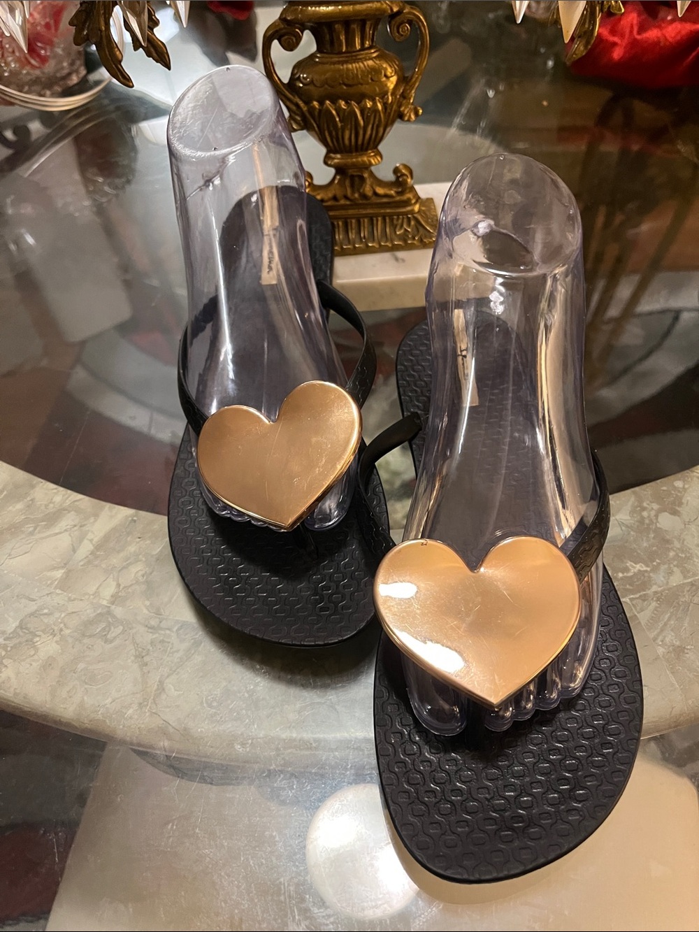 Ipanema Black Flip-Flop Sandals with 💛
